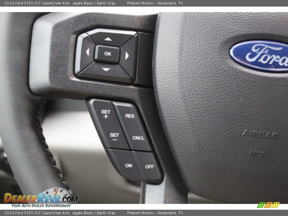 2019 Ford F150 XLT SuperCrew 4x4 Agate Black / Earth Gray Photo #12