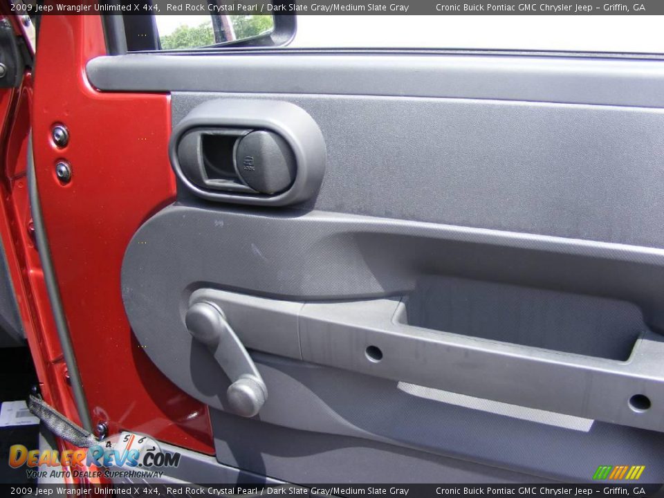 2009 Jeep Wrangler Unlimited X 4x4 Red Rock Crystal Pearl / Dark Slate Gray/Medium Slate Gray Photo #22