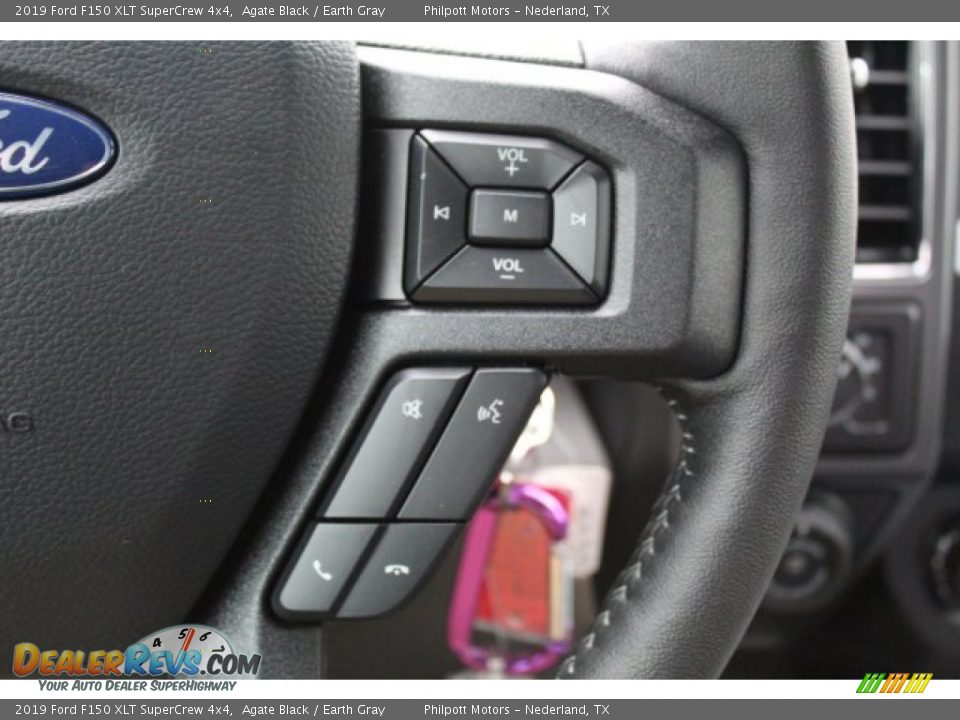 2019 Ford F150 XLT SuperCrew 4x4 Agate Black / Earth Gray Photo #13