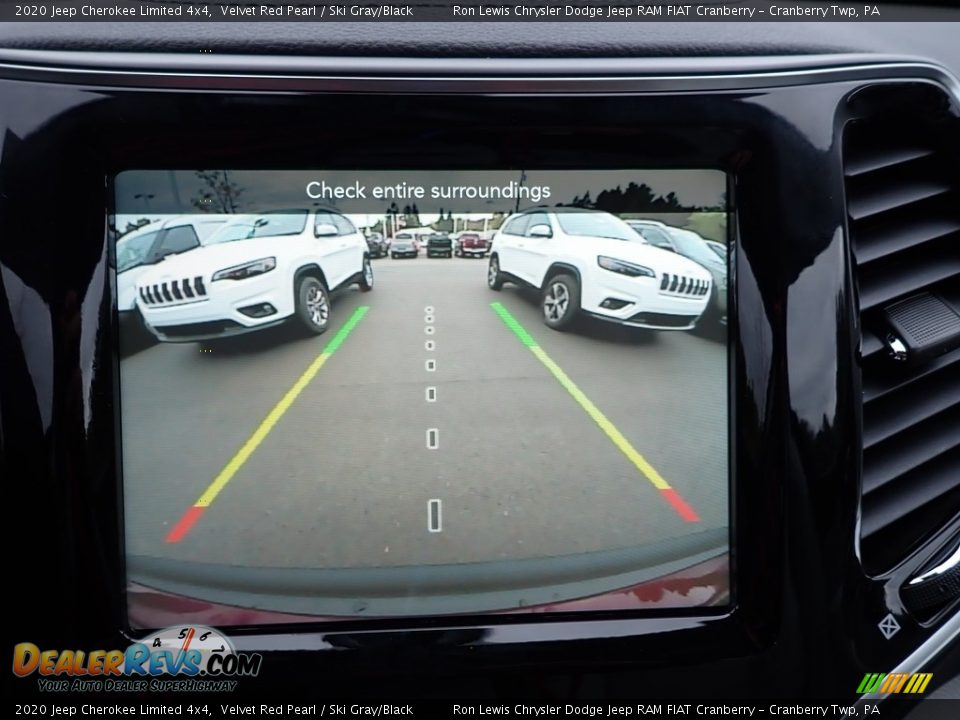 2020 Jeep Cherokee Limited 4x4 Velvet Red Pearl / Ski Gray/Black Photo #17
