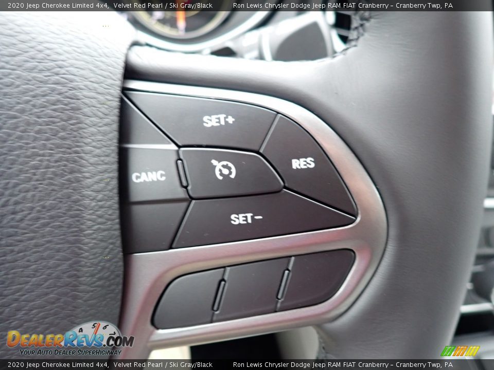 2020 Jeep Cherokee Limited 4x4 Velvet Red Pearl / Ski Gray/Black Photo #18