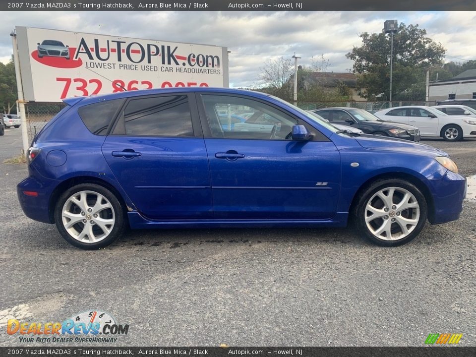 2007 Mazda MAZDA3 s Touring Hatchback Aurora Blue Mica / Black Photo #2