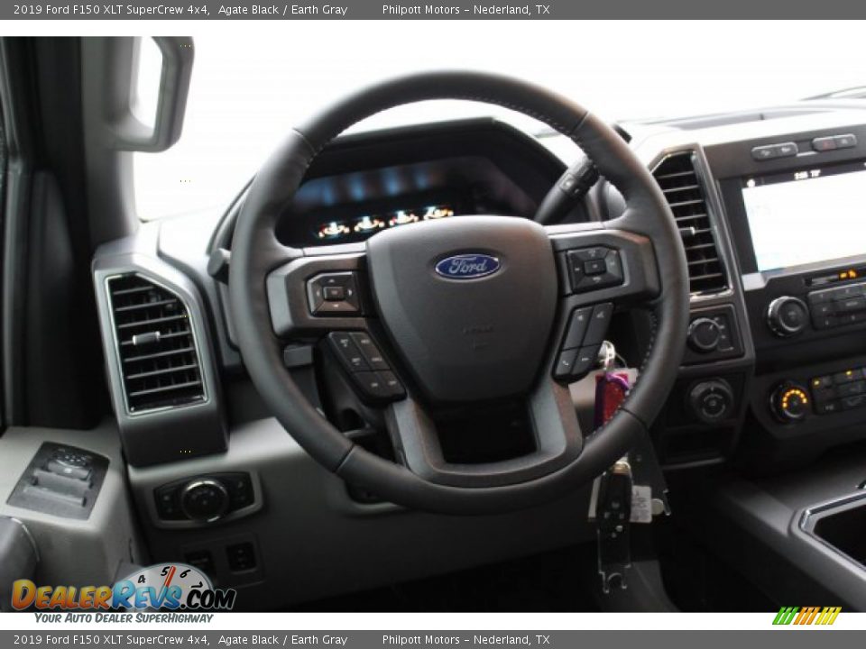 2019 Ford F150 XLT SuperCrew 4x4 Agate Black / Earth Gray Photo #22