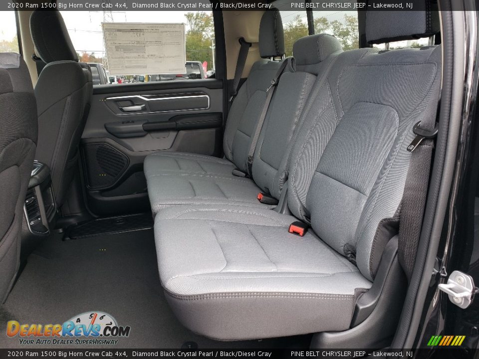 2020 Ram 1500 Big Horn Crew Cab 4x4 Diamond Black Crystal Pearl / Black/Diesel Gray Photo #6