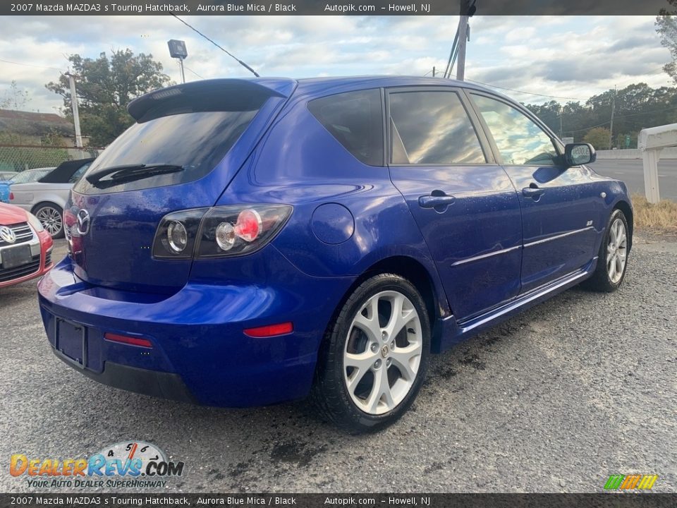 2007 Mazda MAZDA3 s Touring Hatchback Aurora Blue Mica / Black Photo #3