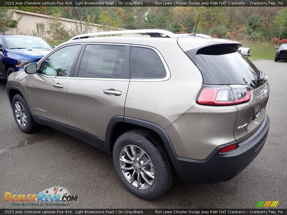 2020 Jeep Cherokee Latitude Plus 4x4 Light Brownstone Pearl / Ski Gray/Black Photo #3