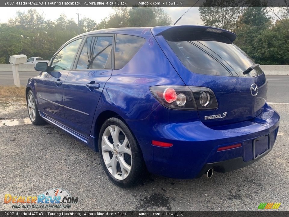 2007 Mazda MAZDA3 s Touring Hatchback Aurora Blue Mica / Black Photo #5