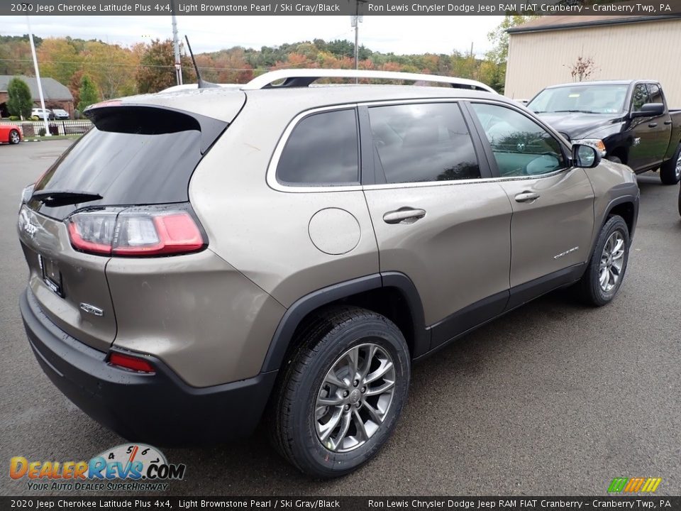 2020 Jeep Cherokee Latitude Plus 4x4 Light Brownstone Pearl / Ski Gray/Black Photo #5