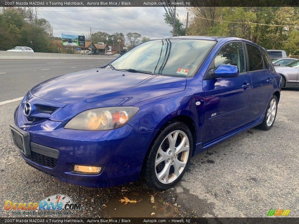 2007 Mazda MAZDA3 s Touring Hatchback Aurora Blue Mica / Black Photo #7