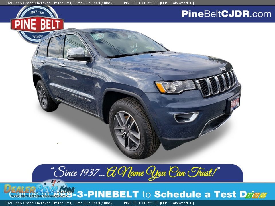 2020 Jeep Grand Cherokee Limited 4x4 Slate Blue Pearl / Black Photo #1