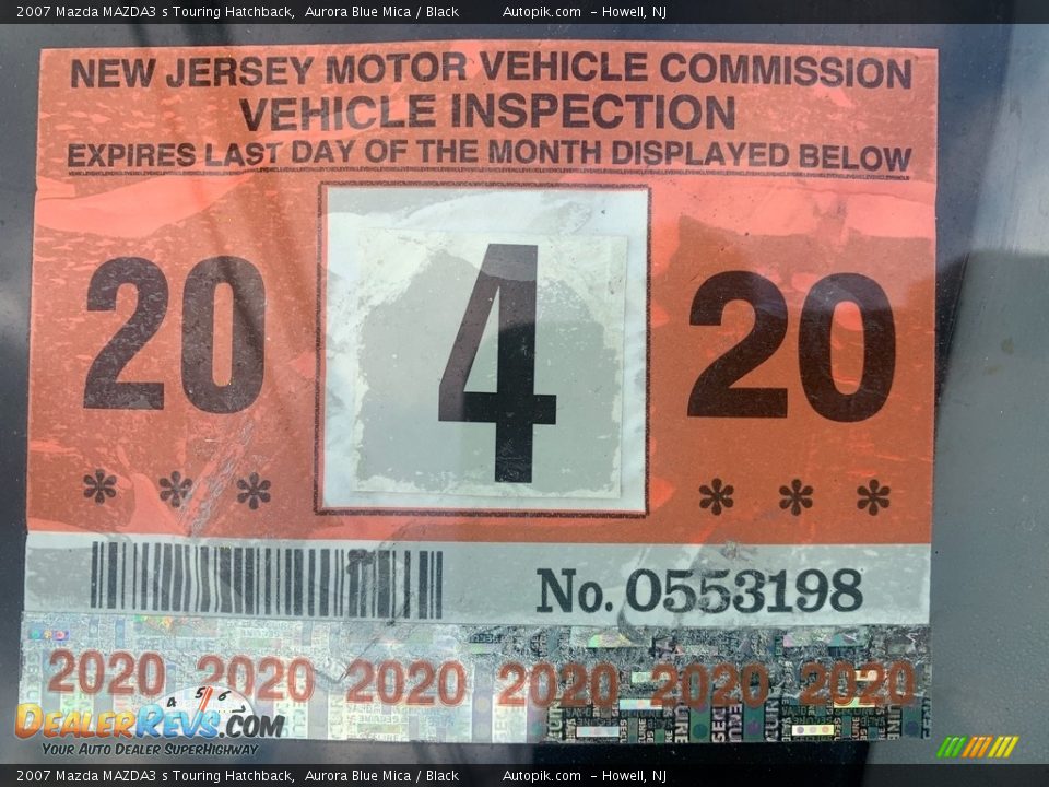 2007 Mazda MAZDA3 s Touring Hatchback Aurora Blue Mica / Black Photo #9