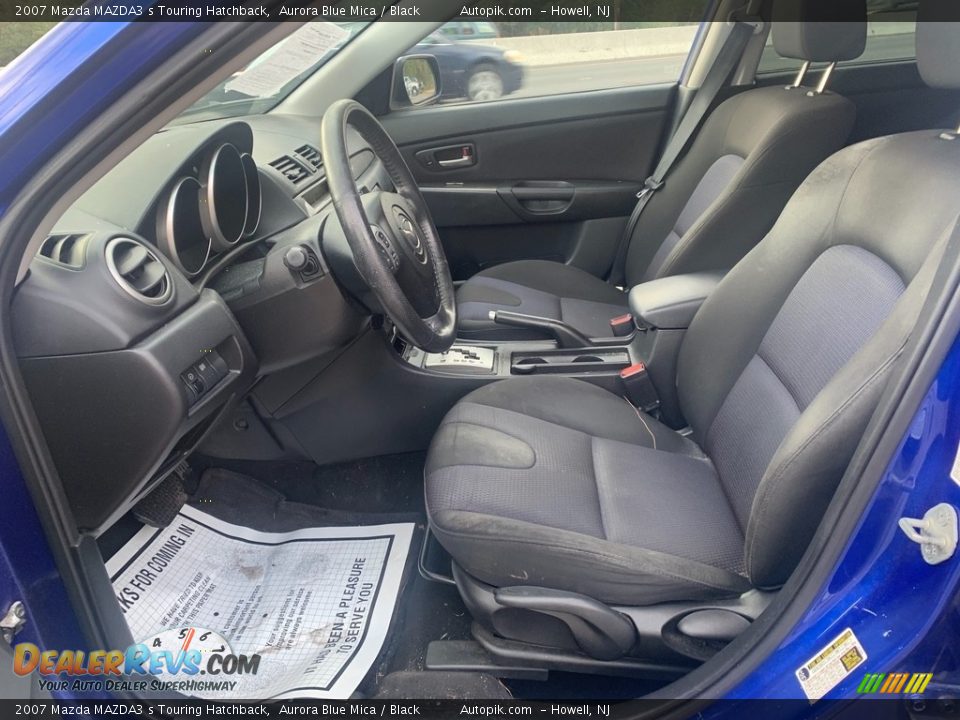 2007 Mazda MAZDA3 s Touring Hatchback Aurora Blue Mica / Black Photo #10