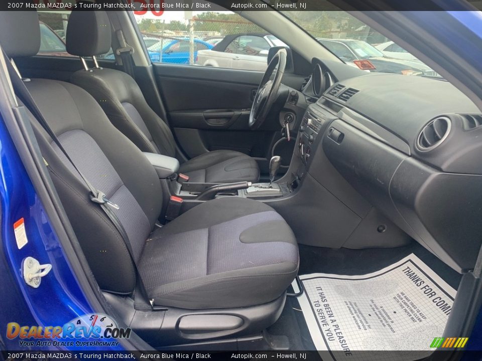 2007 Mazda MAZDA3 s Touring Hatchback Aurora Blue Mica / Black Photo #13