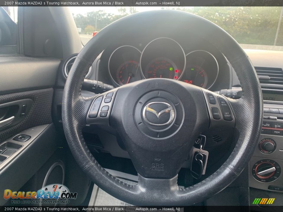 2007 Mazda MAZDA3 s Touring Hatchback Aurora Blue Mica / Black Photo #17