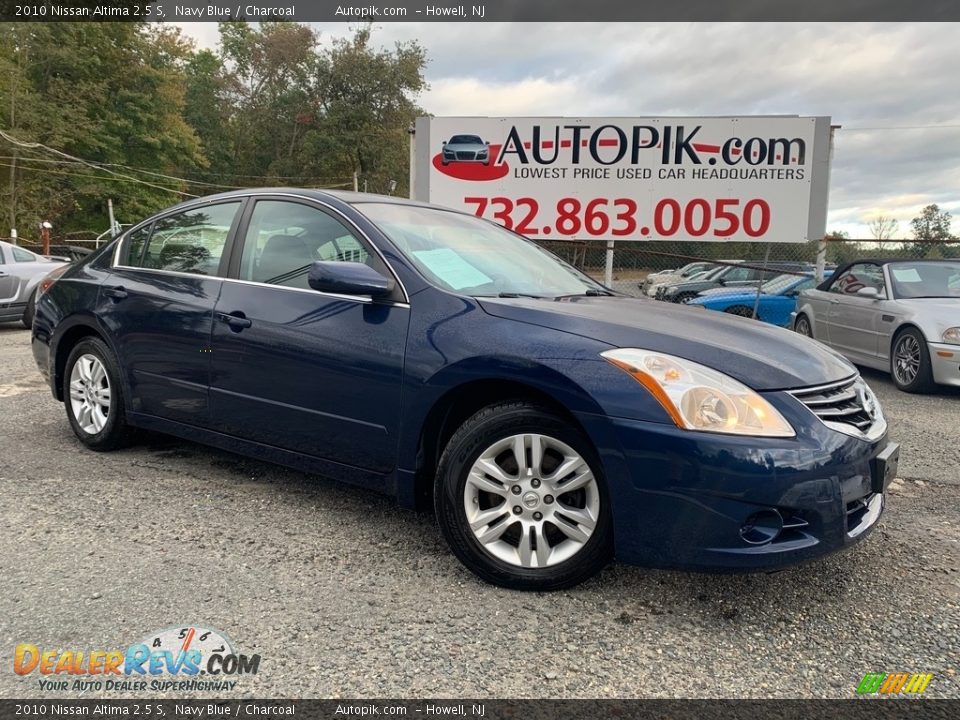 2010 Nissan Altima 2.5 S Navy Blue / Charcoal Photo #1