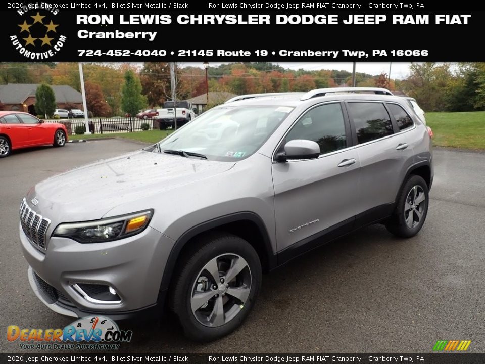 2020 Jeep Cherokee Limited 4x4 Billet Silver Metallic / Black Photo #1