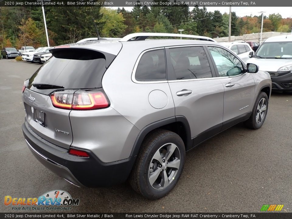2020 Jeep Cherokee Limited 4x4 Billet Silver Metallic / Black Photo #5