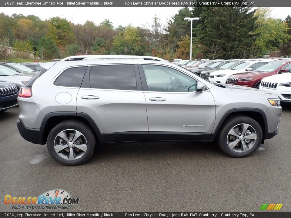 2020 Jeep Cherokee Limited 4x4 Billet Silver Metallic / Black Photo #6