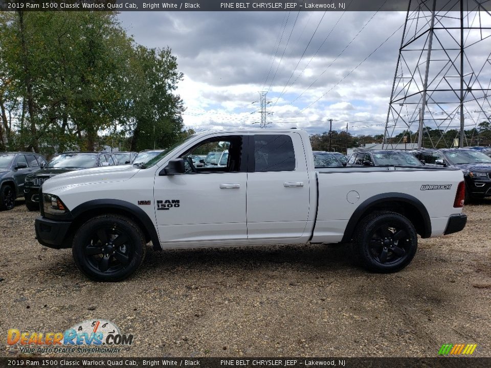 2019 Ram 1500 Classic Warlock Quad Cab Bright White / Black Photo #3