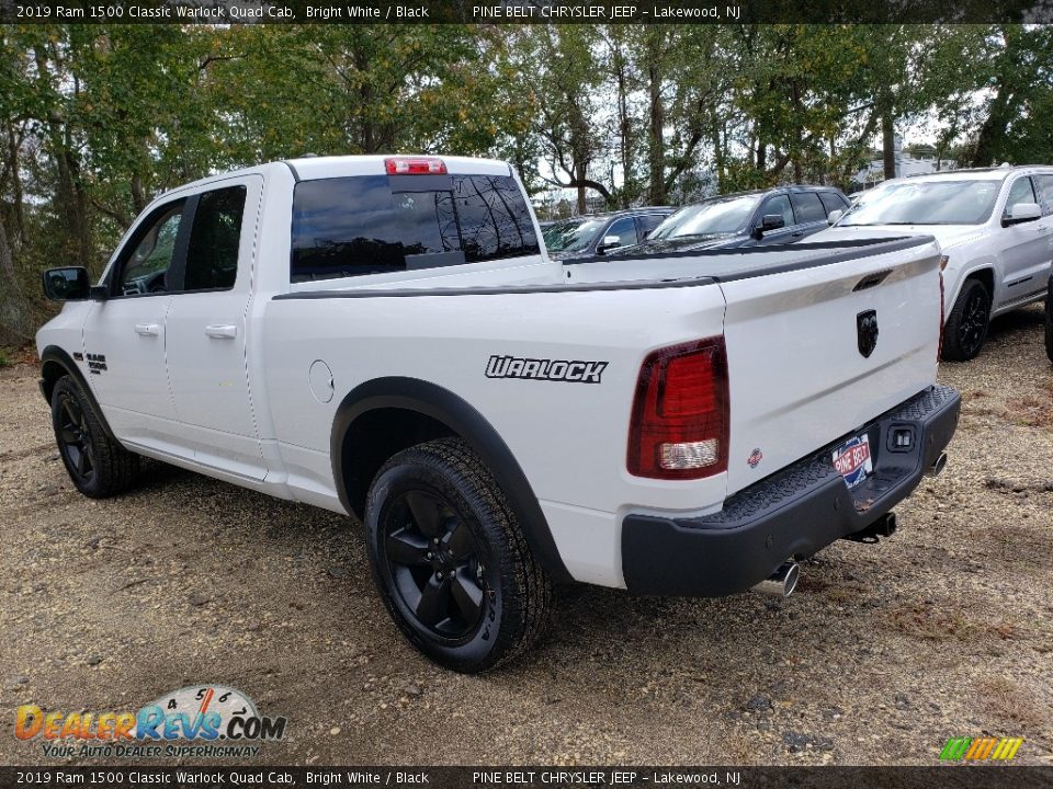 2019 Ram 1500 Classic Warlock Quad Cab Bright White / Black Photo #4