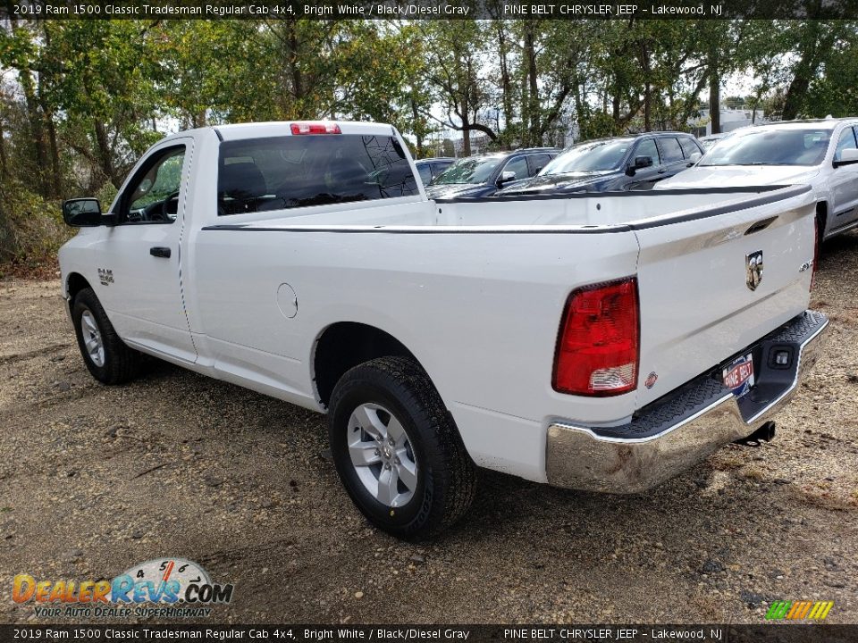2019 Ram 1500 Classic Tradesman Regular Cab 4x4 Bright White / Black/Diesel Gray Photo #4