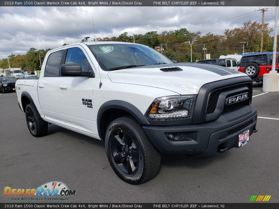 2019 Ram 1500 Classic Warlock Crew Cab 4x4 Bright White / Black/Diesel Gray Photo #1