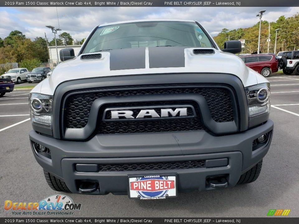 2019 Ram 1500 Classic Warlock Crew Cab 4x4 Bright White / Black/Diesel Gray Photo #2