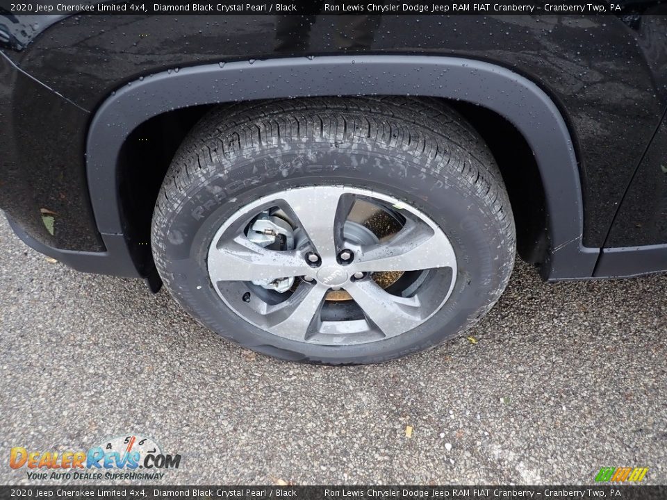 2020 Jeep Cherokee Limited 4x4 Diamond Black Crystal Pearl / Black Photo #3