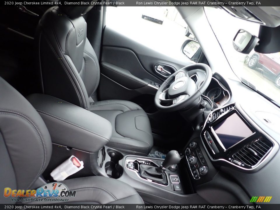 2020 Jeep Cherokee Limited 4x4 Diamond Black Crystal Pearl / Black Photo #9
