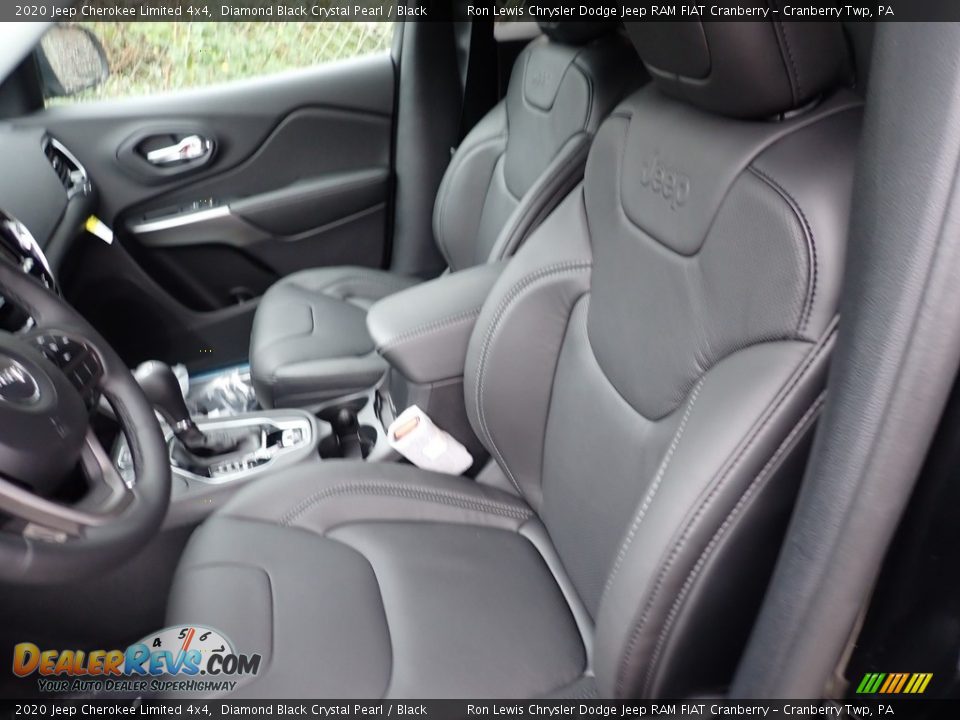 2020 Jeep Cherokee Limited 4x4 Diamond Black Crystal Pearl / Black Photo #11
