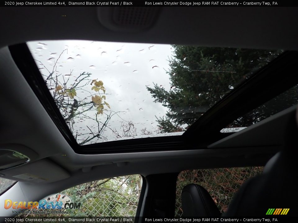 2020 Jeep Cherokee Limited 4x4 Diamond Black Crystal Pearl / Black Photo #16