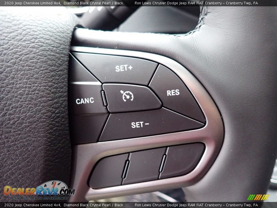 2020 Jeep Cherokee Limited 4x4 Diamond Black Crystal Pearl / Black Photo #17