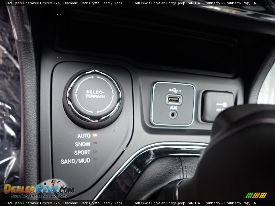 2020 Jeep Cherokee Limited 4x4 Diamond Black Crystal Pearl / Black Photo #19