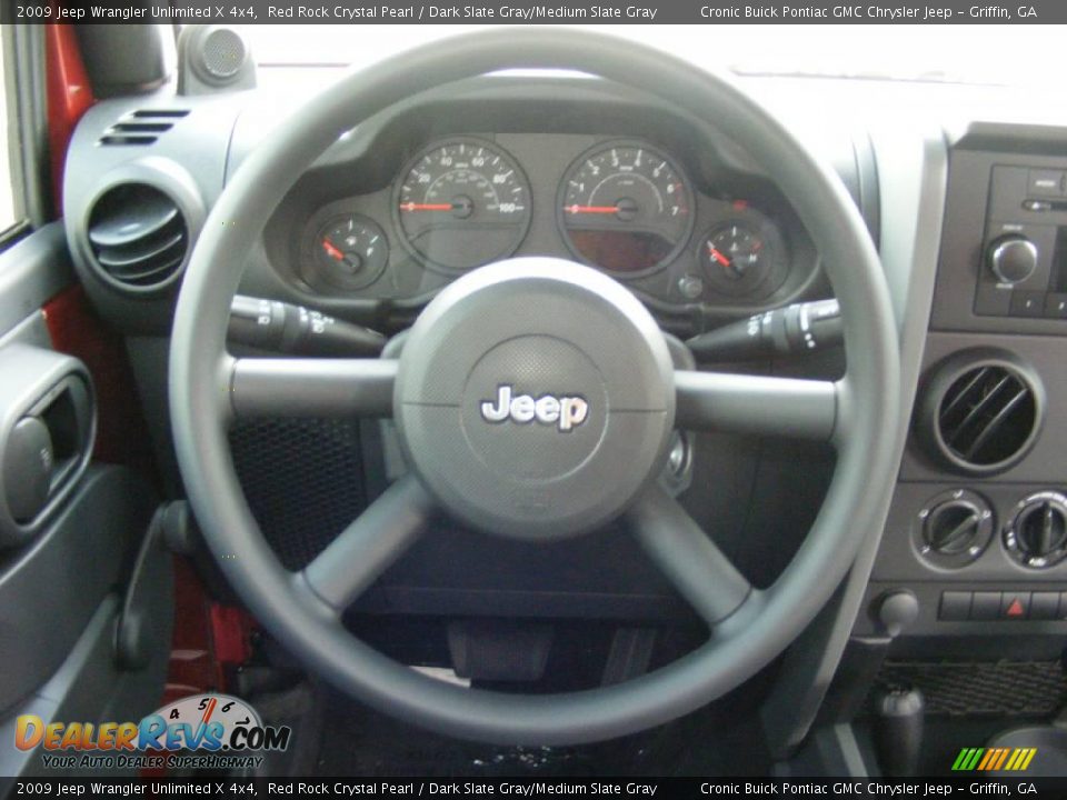 2009 Jeep Wrangler Unlimited X 4x4 Red Rock Crystal Pearl / Dark Slate Gray/Medium Slate Gray Photo #26