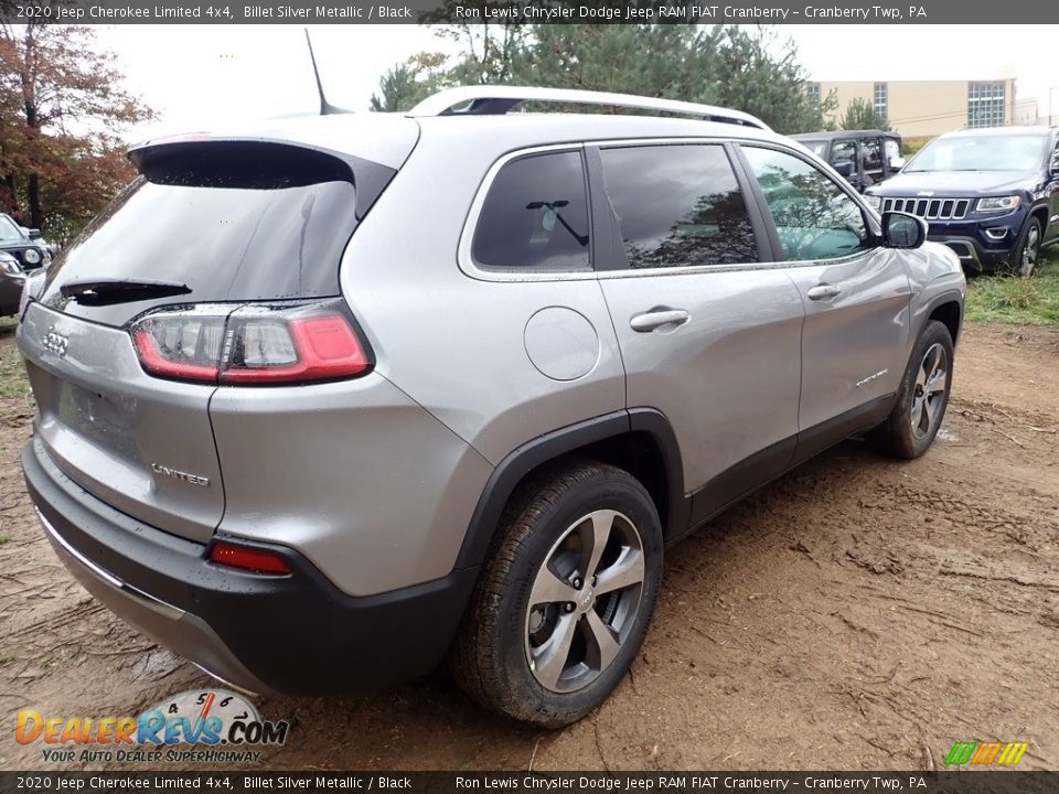 2020 Jeep Cherokee Limited 4x4 Billet Silver Metallic / Black Photo #5