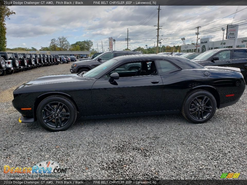 2019 Dodge Challenger GT AWD Pitch Black / Black Photo #3