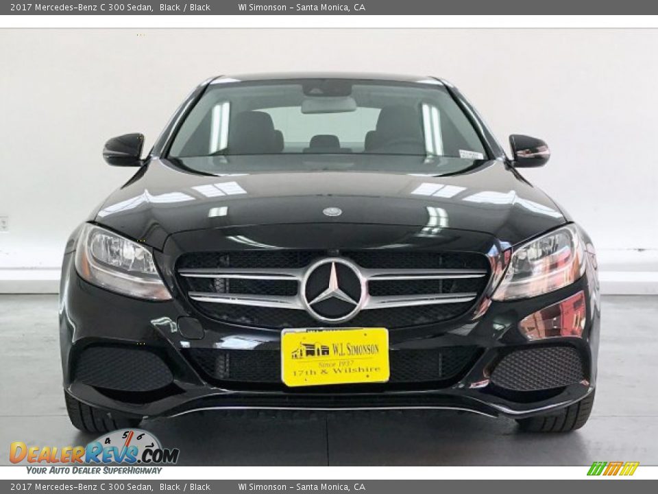 2017 Mercedes-Benz C 300 Sedan Black / Black Photo #2