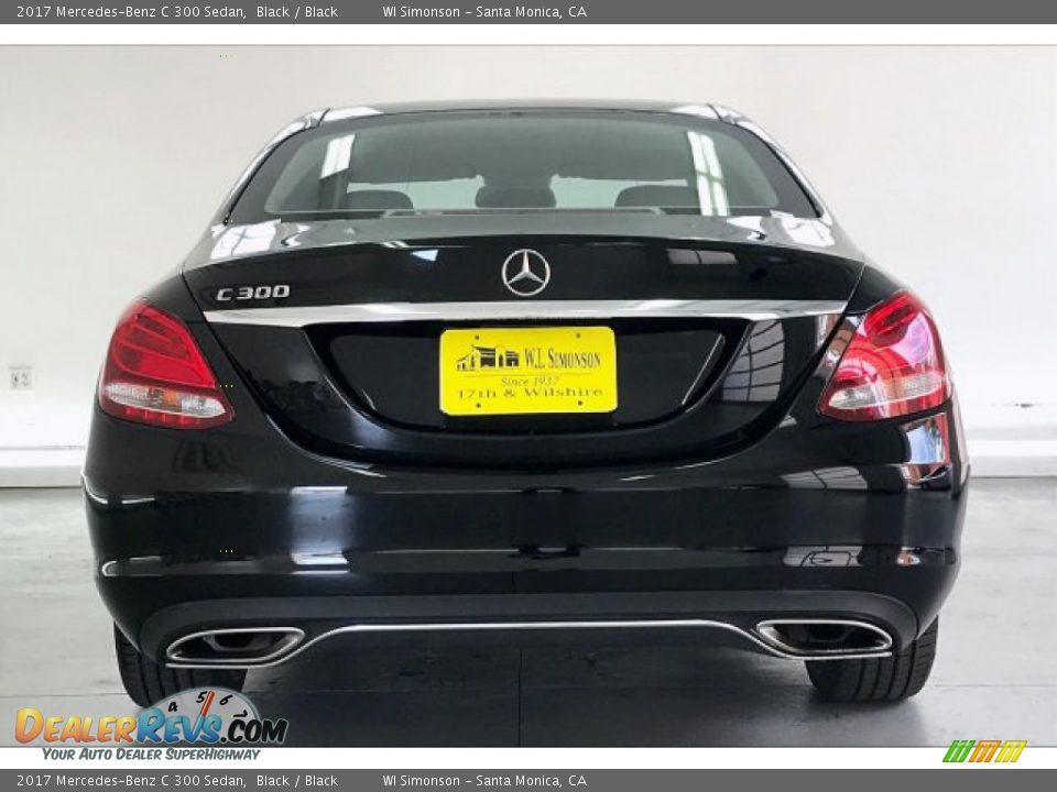 2017 Mercedes-Benz C 300 Sedan Black / Black Photo #3