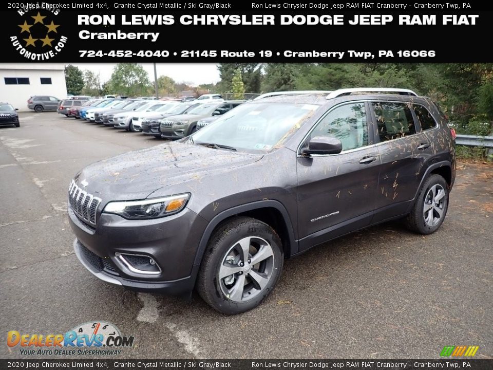 2020 Jeep Cherokee Limited 4x4 Granite Crystal Metallic / Ski Gray/Black Photo #1