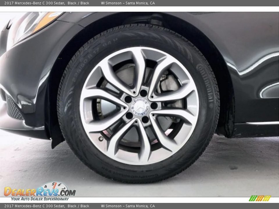 2017 Mercedes-Benz C 300 Sedan Black / Black Photo #7