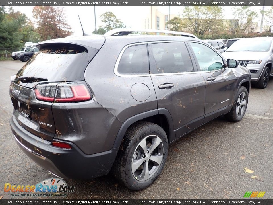 2020 Jeep Cherokee Limited 4x4 Granite Crystal Metallic / Ski Gray/Black Photo #5