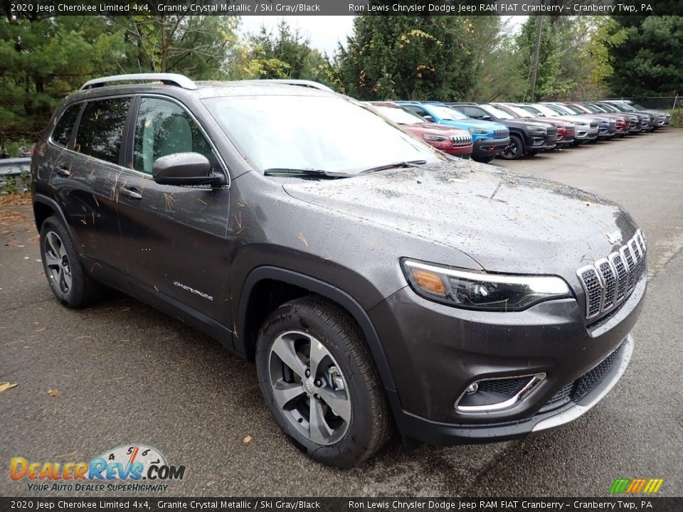 2020 Jeep Cherokee Limited 4x4 Granite Crystal Metallic / Ski Gray/Black Photo #7