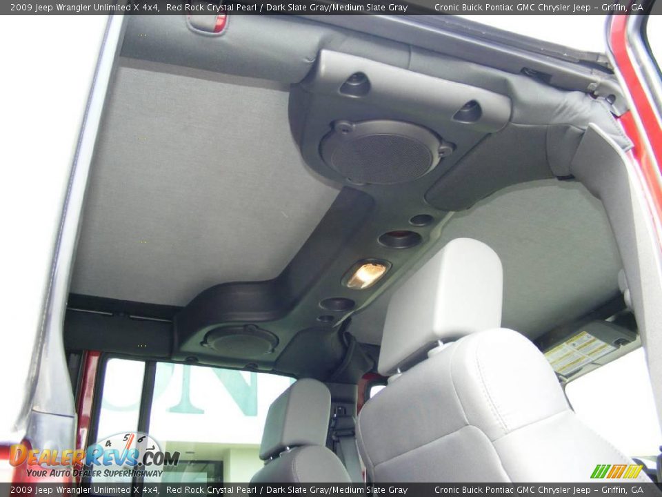 2009 Jeep Wrangler Unlimited X 4x4 Red Rock Crystal Pearl / Dark Slate Gray/Medium Slate Gray Photo #27