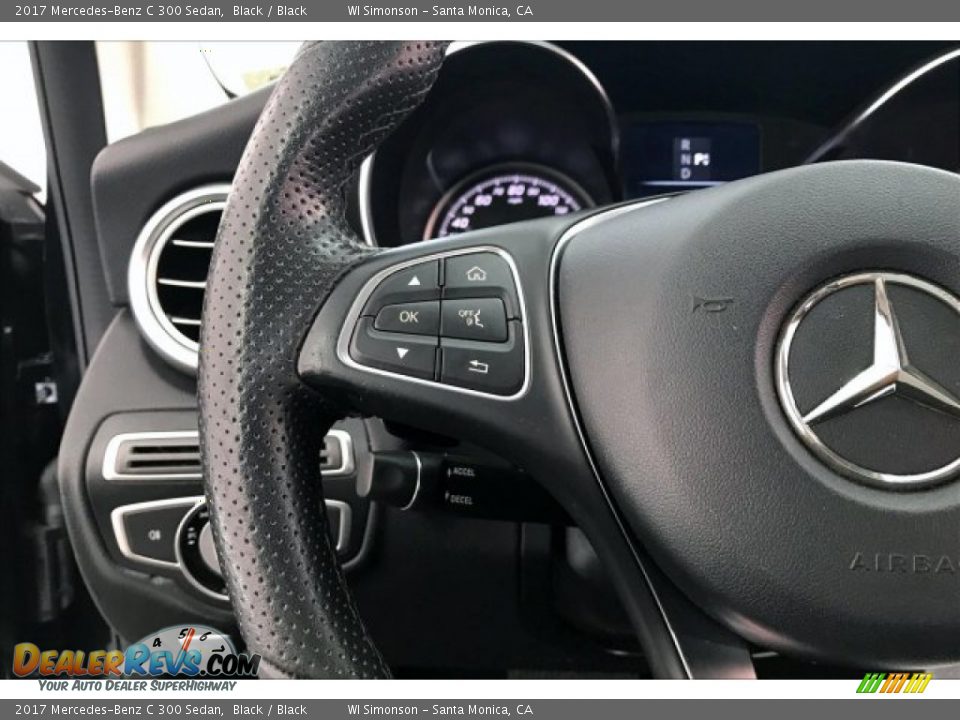 2017 Mercedes-Benz C 300 Sedan Black / Black Photo #14
