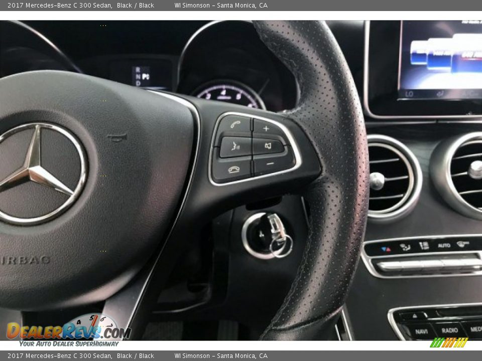 2017 Mercedes-Benz C 300 Sedan Black / Black Photo #15