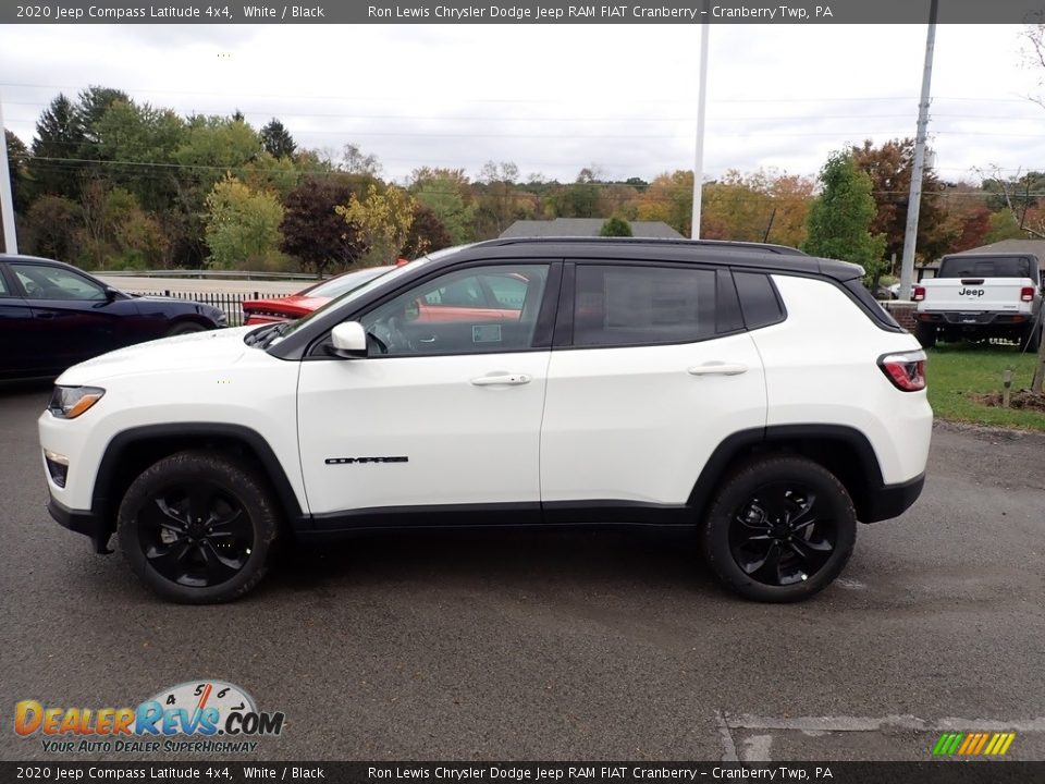2020 Jeep Compass Latitude 4x4 White / Black Photo #2