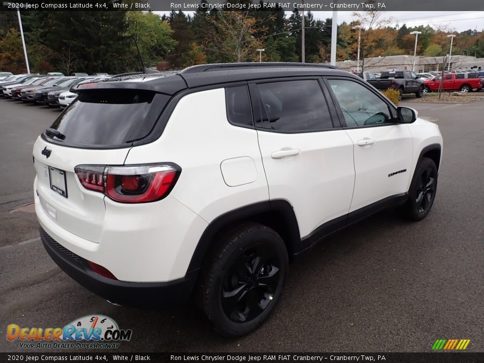 2020 Jeep Compass Latitude 4x4 White / Black Photo #5