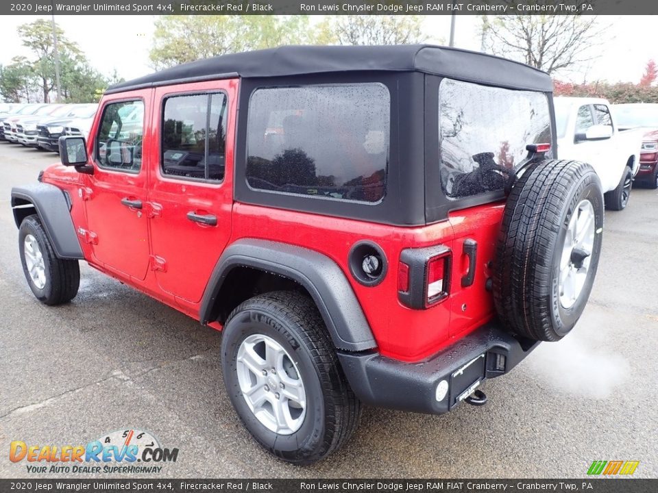 2020 Jeep Wrangler Unlimited Sport 4x4 Firecracker Red / Black Photo #3