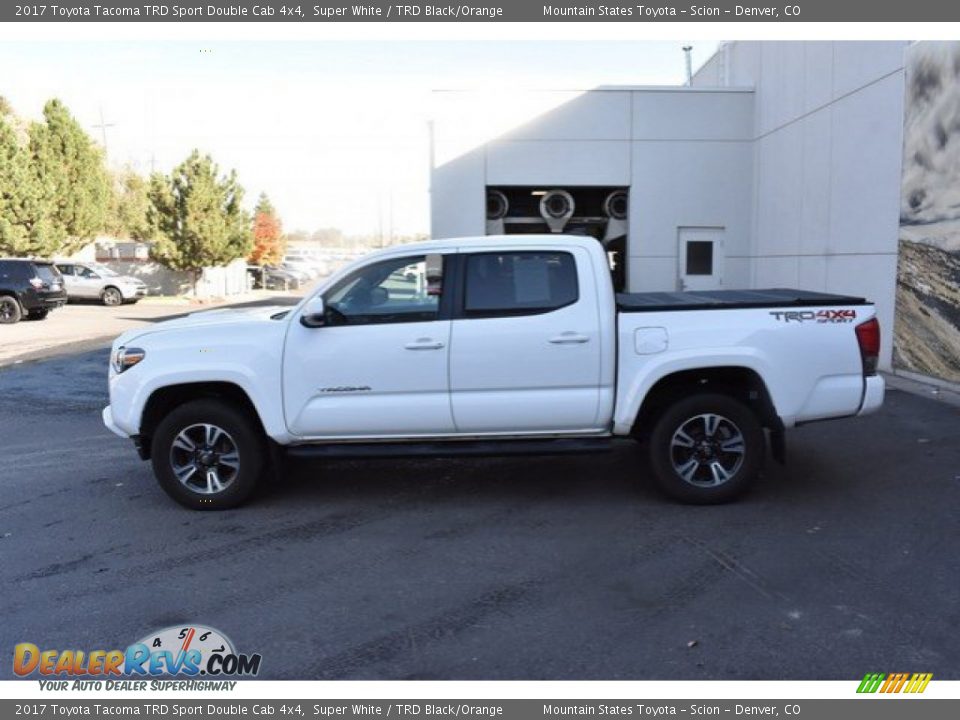 2017 Toyota Tacoma TRD Sport Double Cab 4x4 Super White / TRD Black/Orange Photo #3