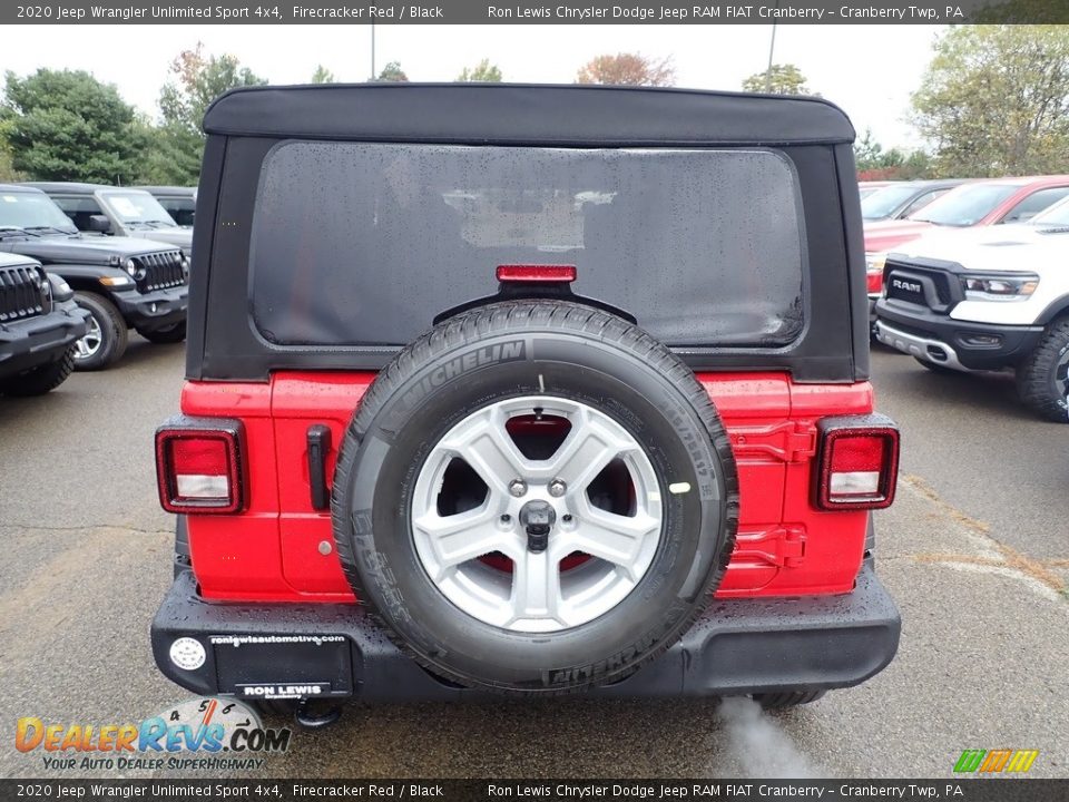 2020 Jeep Wrangler Unlimited Sport 4x4 Firecracker Red / Black Photo #4